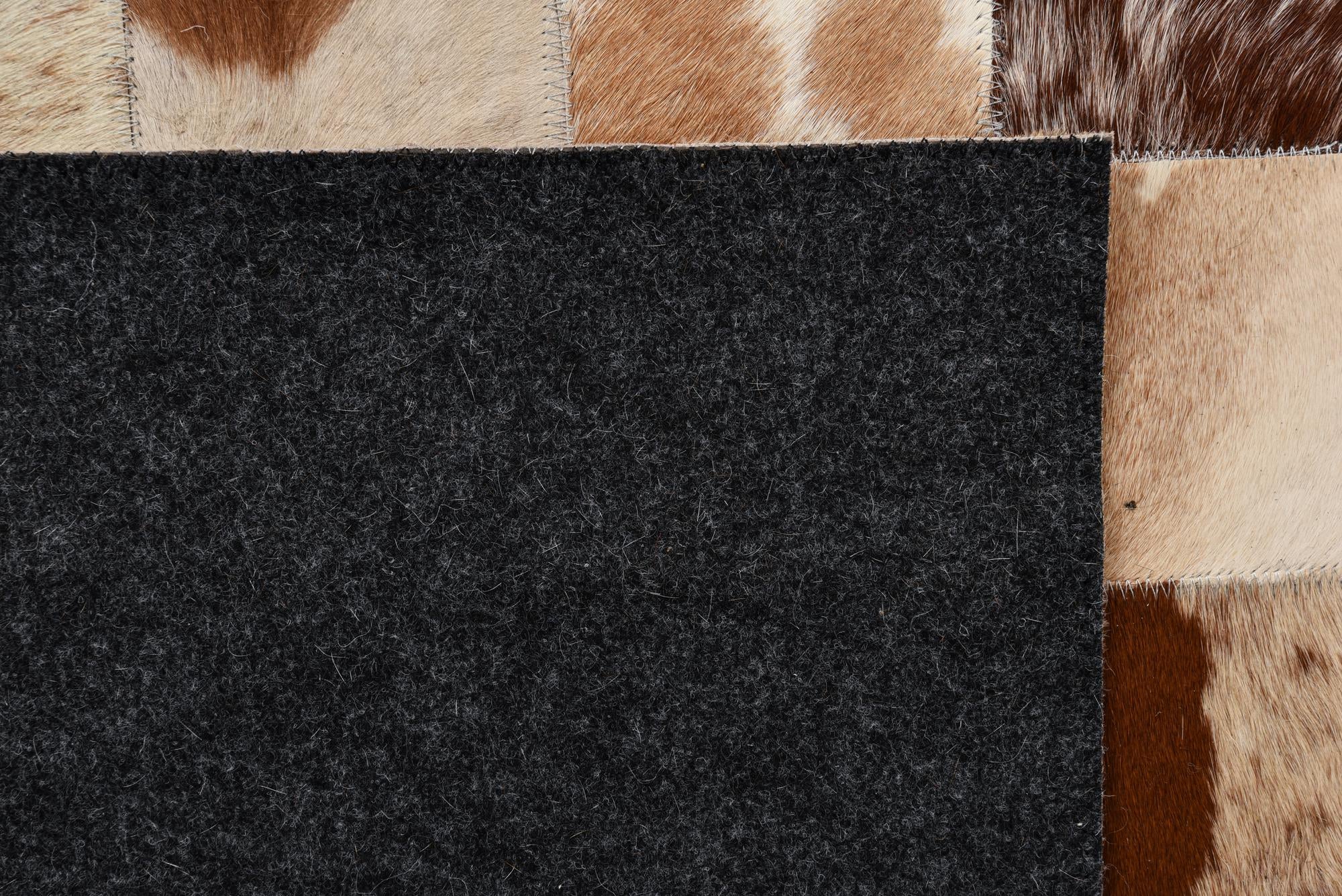 8' x 10' Cowhide Leather Rug