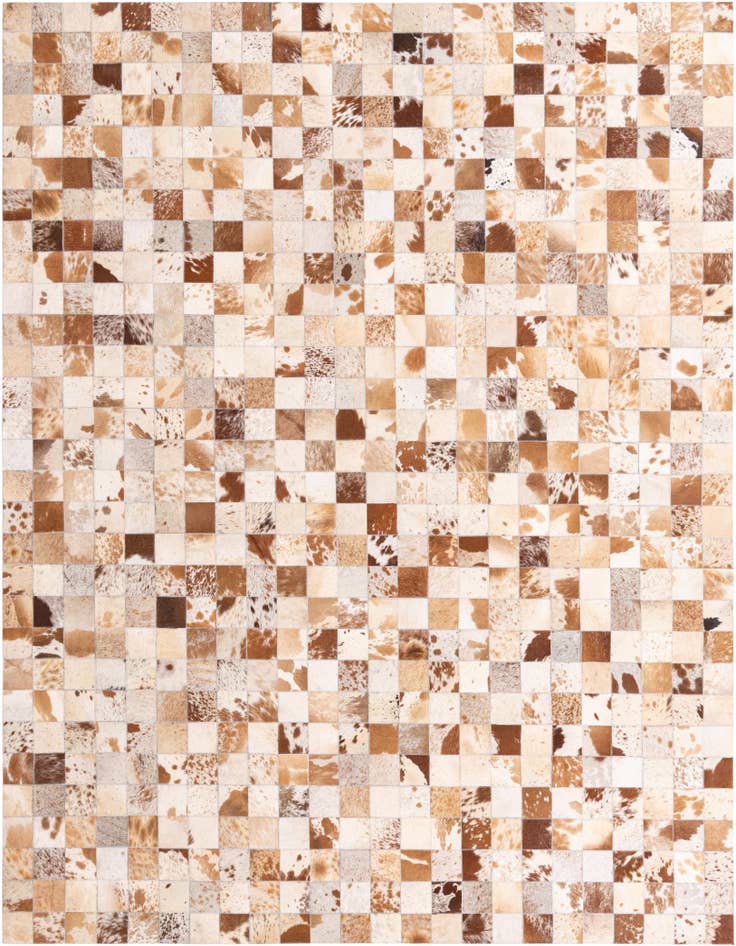 Detail image of 8' x 10' Cowhide Leather Rug