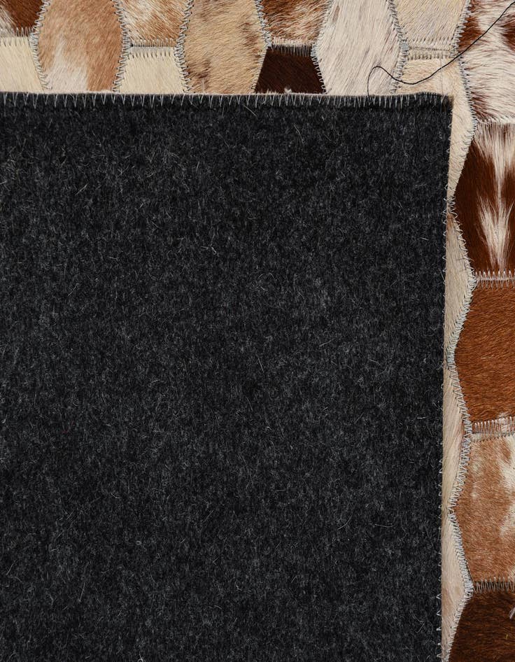 Detail image of 8' 1 x 10' Cowhide Leather Rug