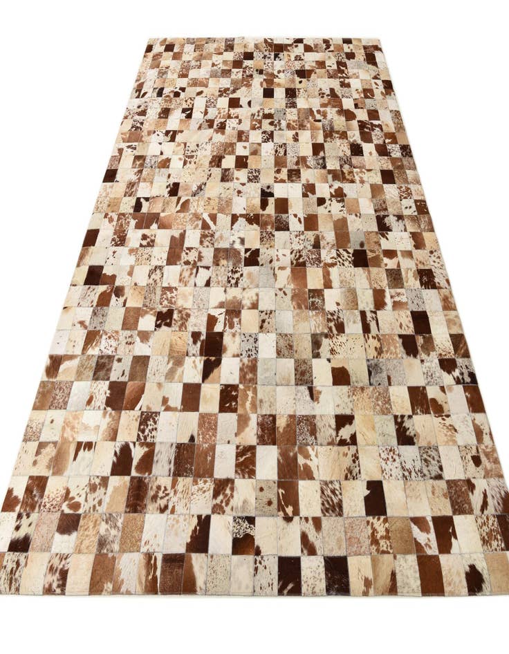 Detail image of 8' x 9' 10 Cowhide Leather Rug