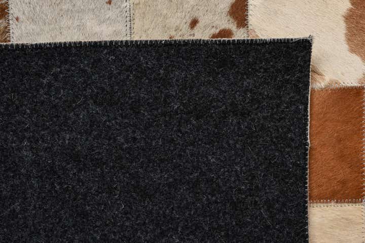 8' x 9' 10 Cowhide Leather Rug