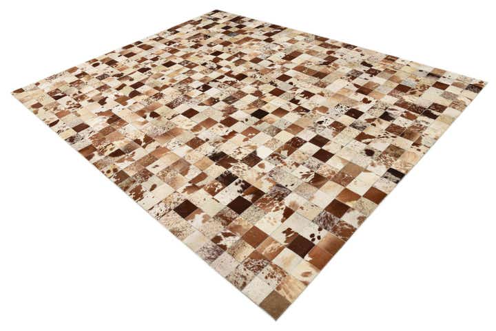 8' x 10' Cowhide Leather Rug