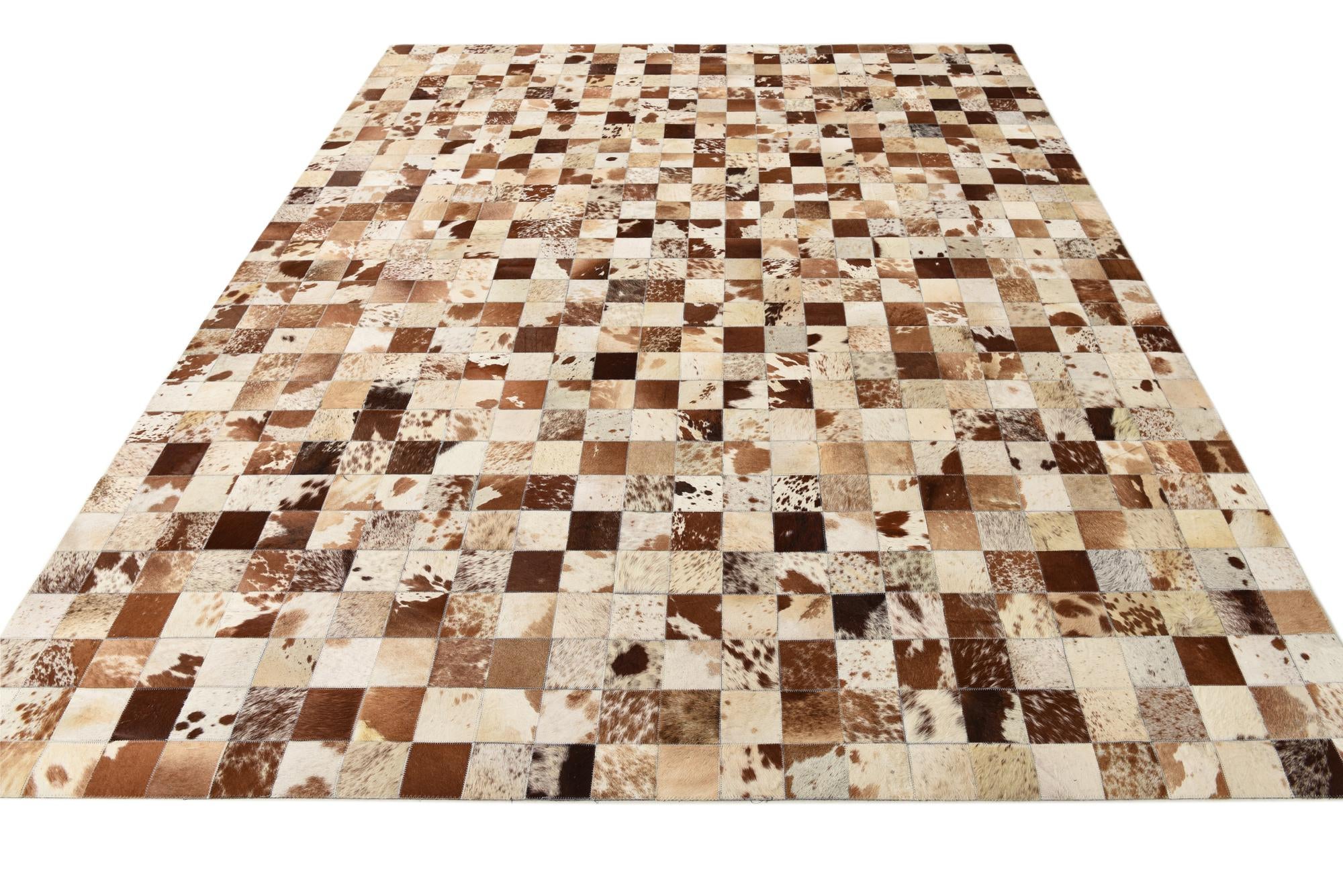 8' x 10' Cowhide Leather Rug