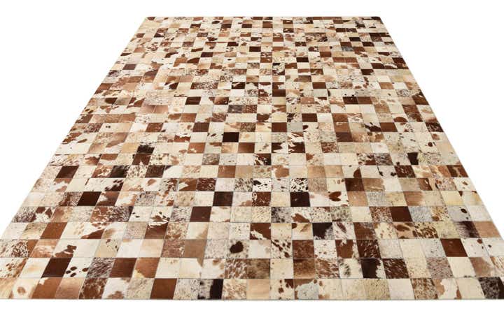 8' x 10' Cowhide Leather Rug