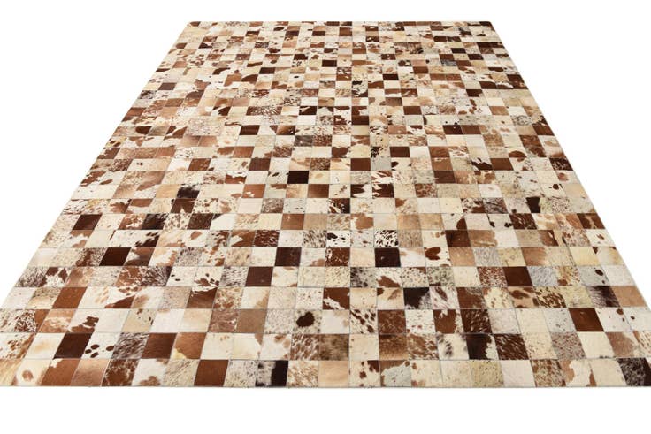 Detail image of 8' x 10' Cowhide Leather Rug