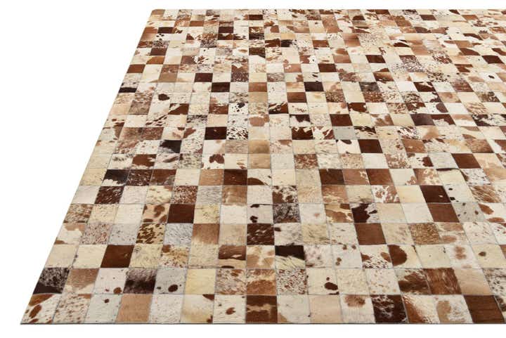 8' x 10' Cowhide Leather Rug