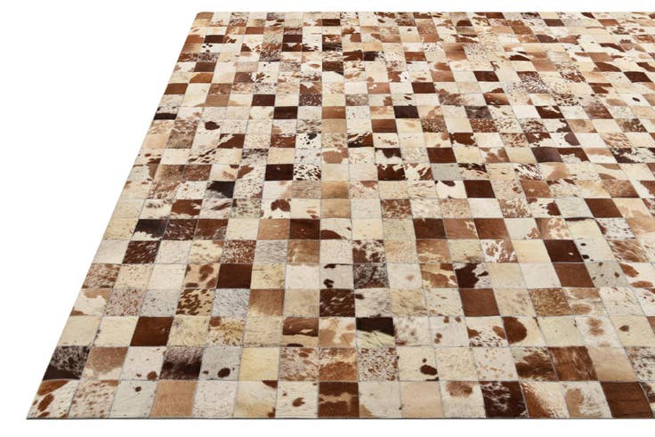 Detail image of 8' x 10' Cowhide Leather Rug