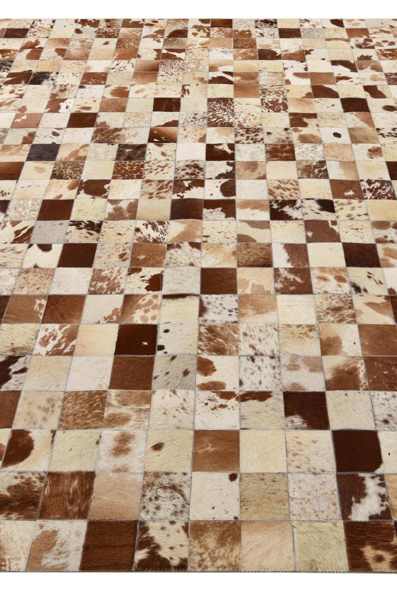 8' x 10' Cowhide Leather Rug