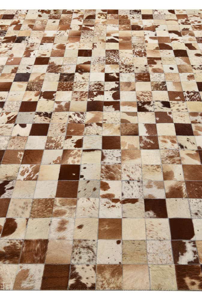 8' x 10' Cowhide Leather Rug
