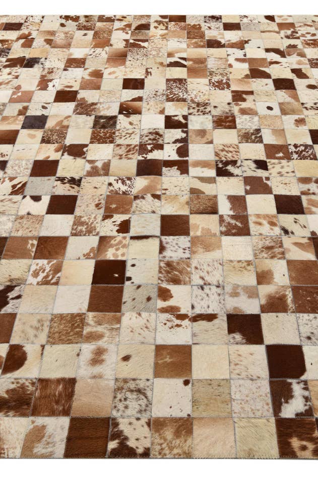 Detail image of 8' x 10' Cowhide Leather Rug