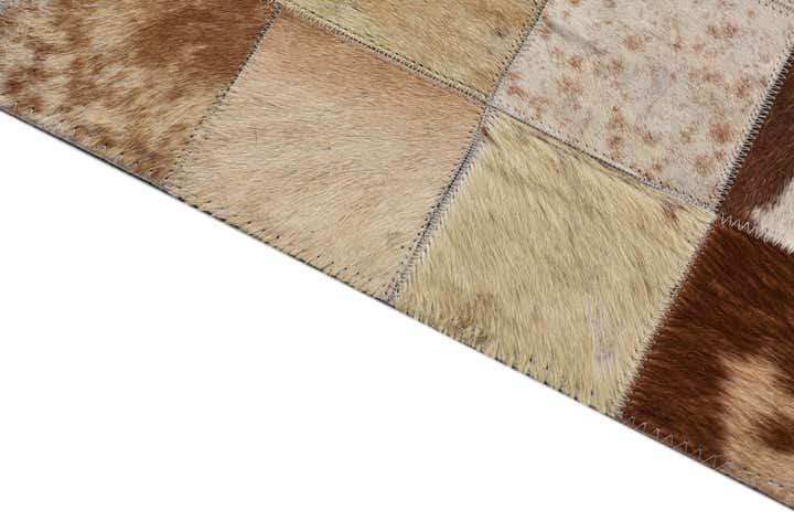 8' x 10' Cowhide Leather Rug
