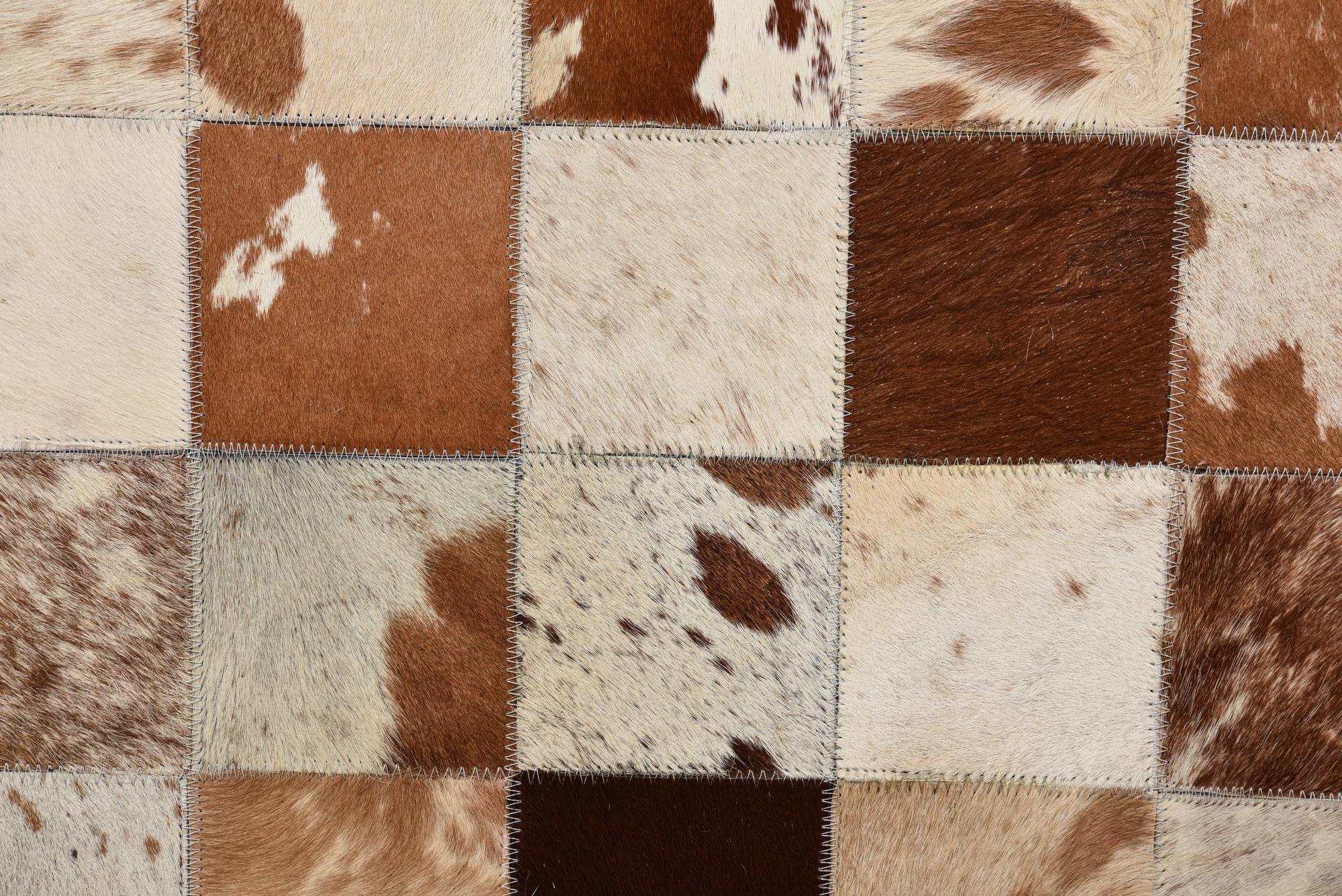 8' x 10' Cowhide Leather Rug