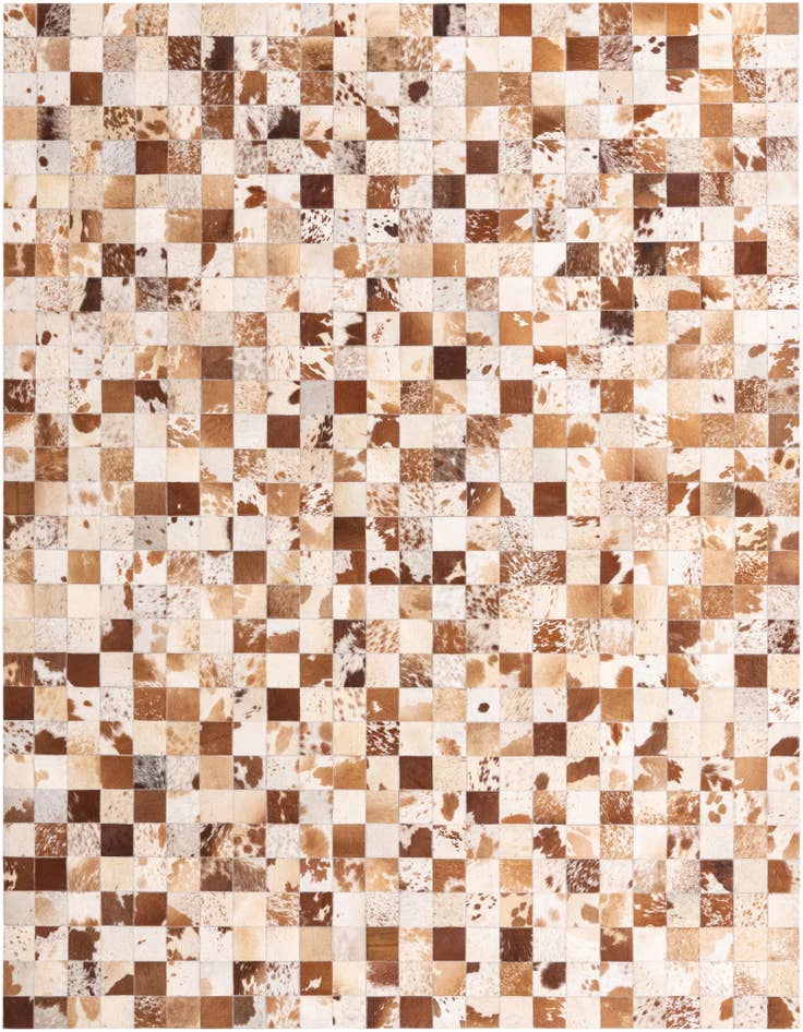 Detail image of 8' x 10' Cowhide Leather Rug