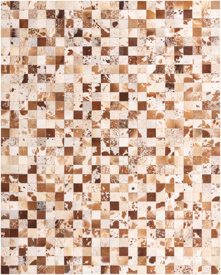 Detail image of 8' x 10' Cowhide Leather Rug