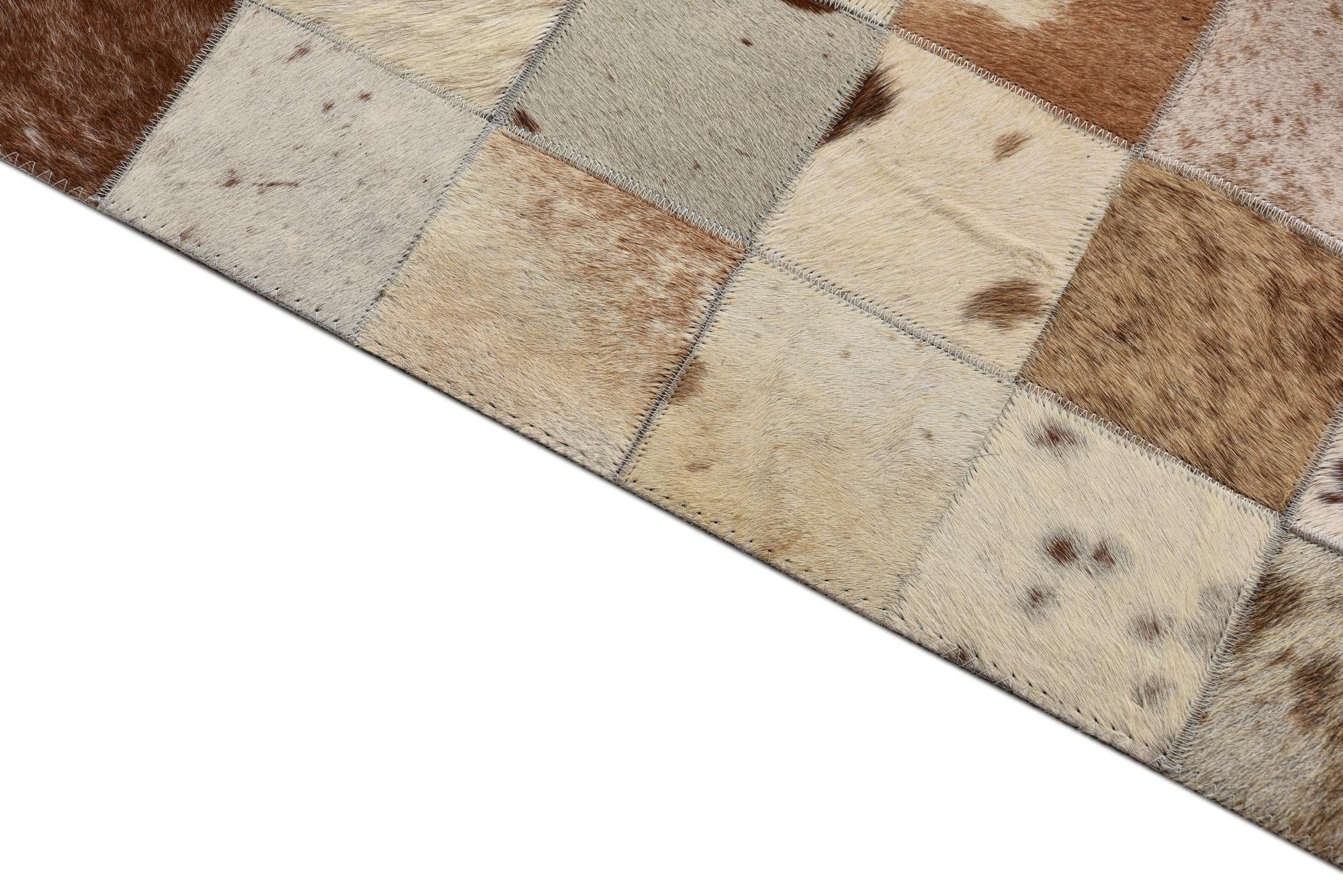 8' x 10' Cowhide Leather Rug