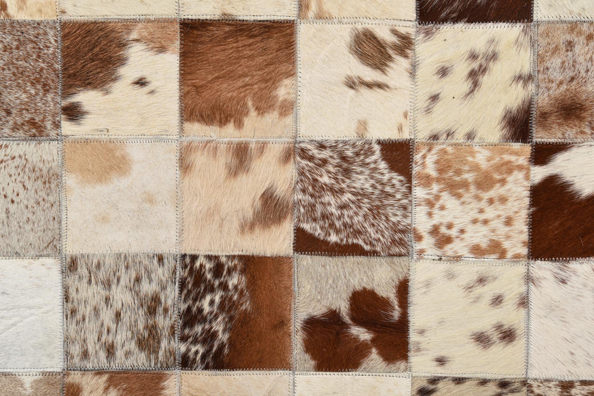 8' x 10' Cowhide Leather Rug
