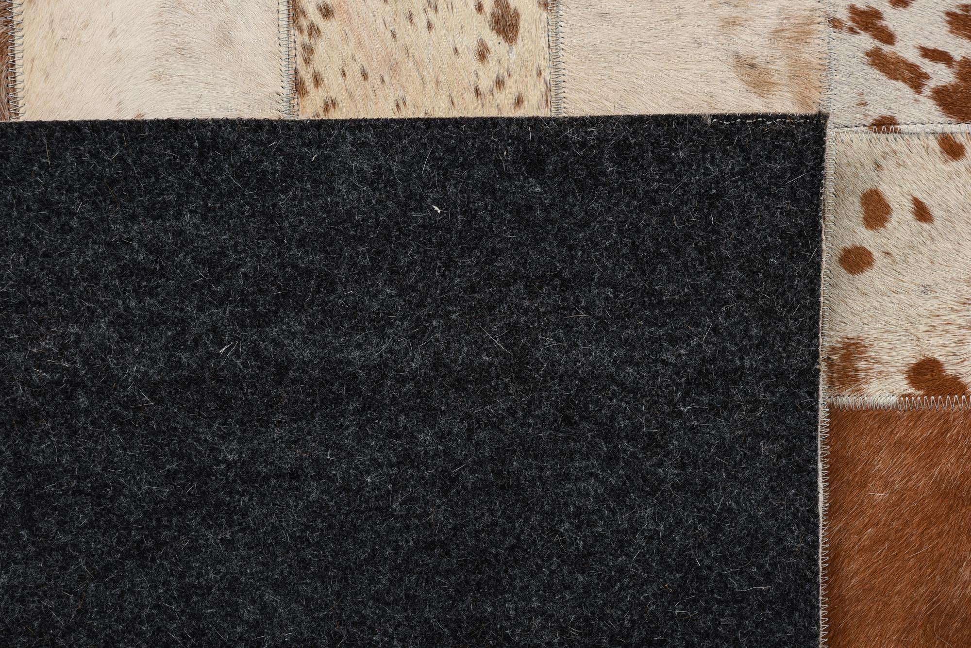 8' x 10' Cowhide Leather Rug