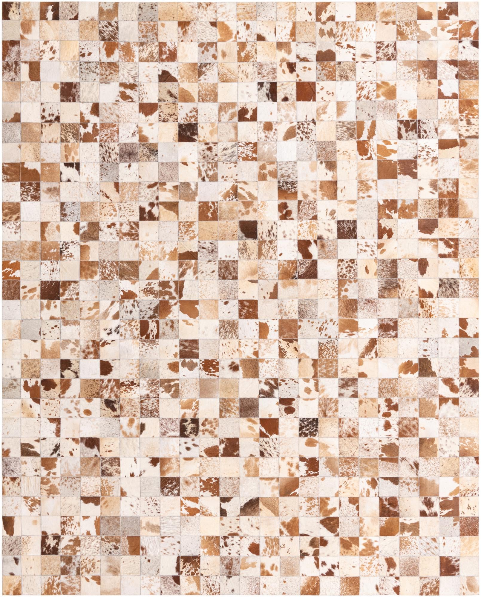 8' x 10' Cowhide Leather Rug