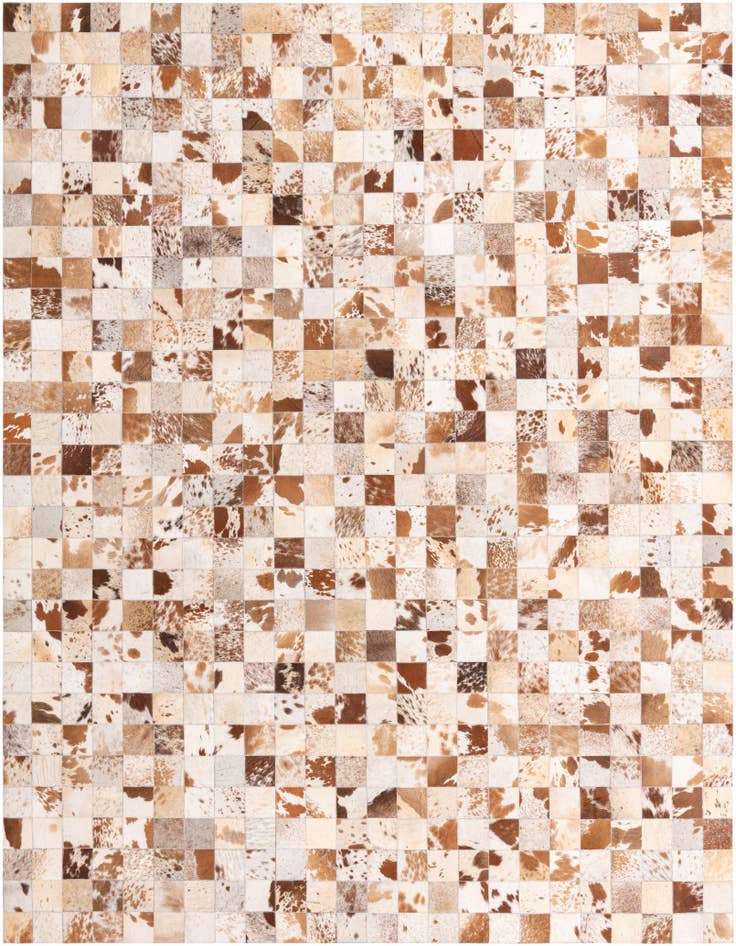 Detail image of 8' x 10' Cowhide Leather Rug