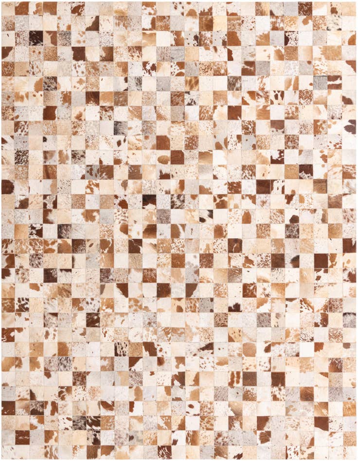 Detail image of 8' 3 x 10' 3 Cowhide Leather Rug
