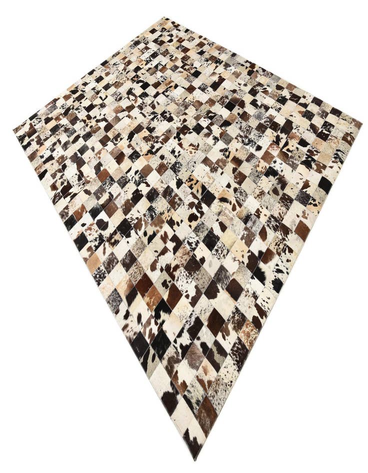Detail image of 7' 10 x 9' 9 Cowhide Leather Rug