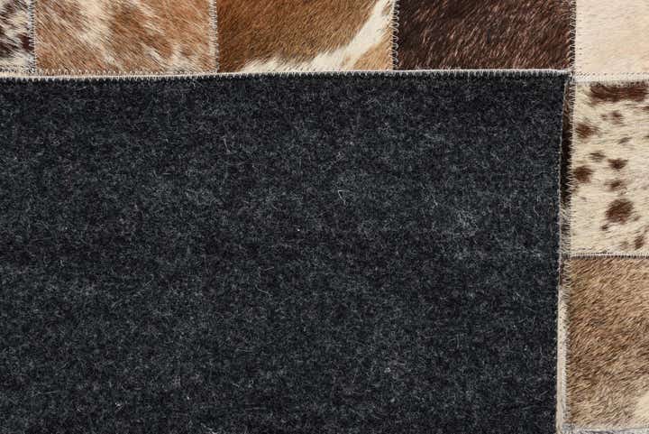 8' x 9' 9 Cowhide Leather Rug