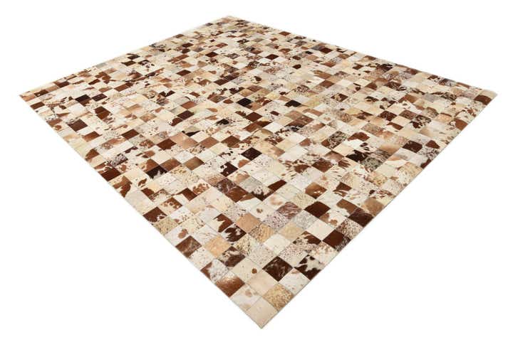 8' x 10' Cowhide Leather Rug