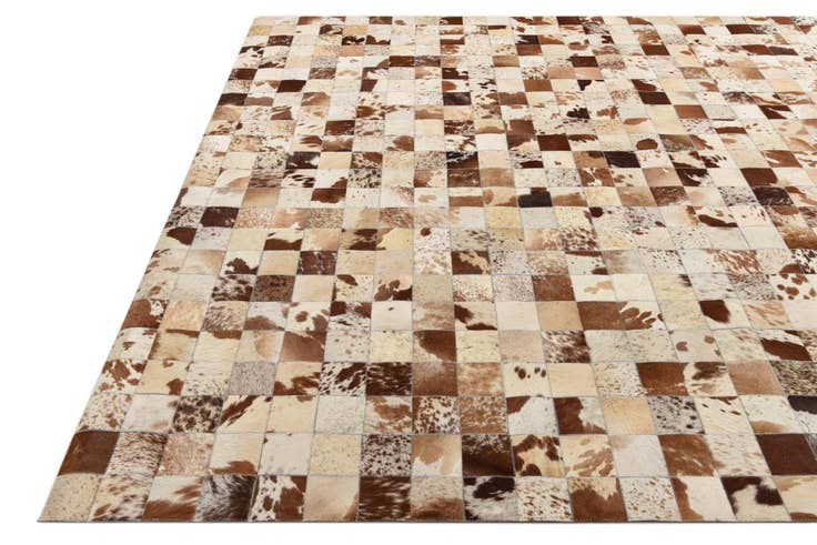 Detail image of 8' x 10' Cowhide Leather Rug