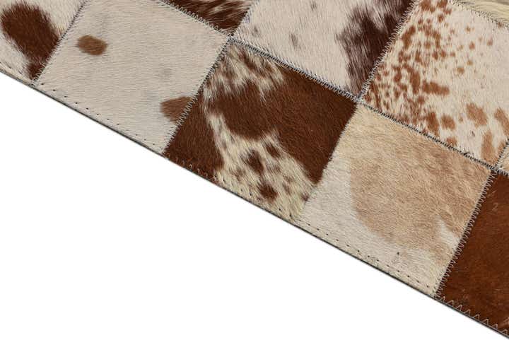 8' x 10' Cowhide Leather Rug