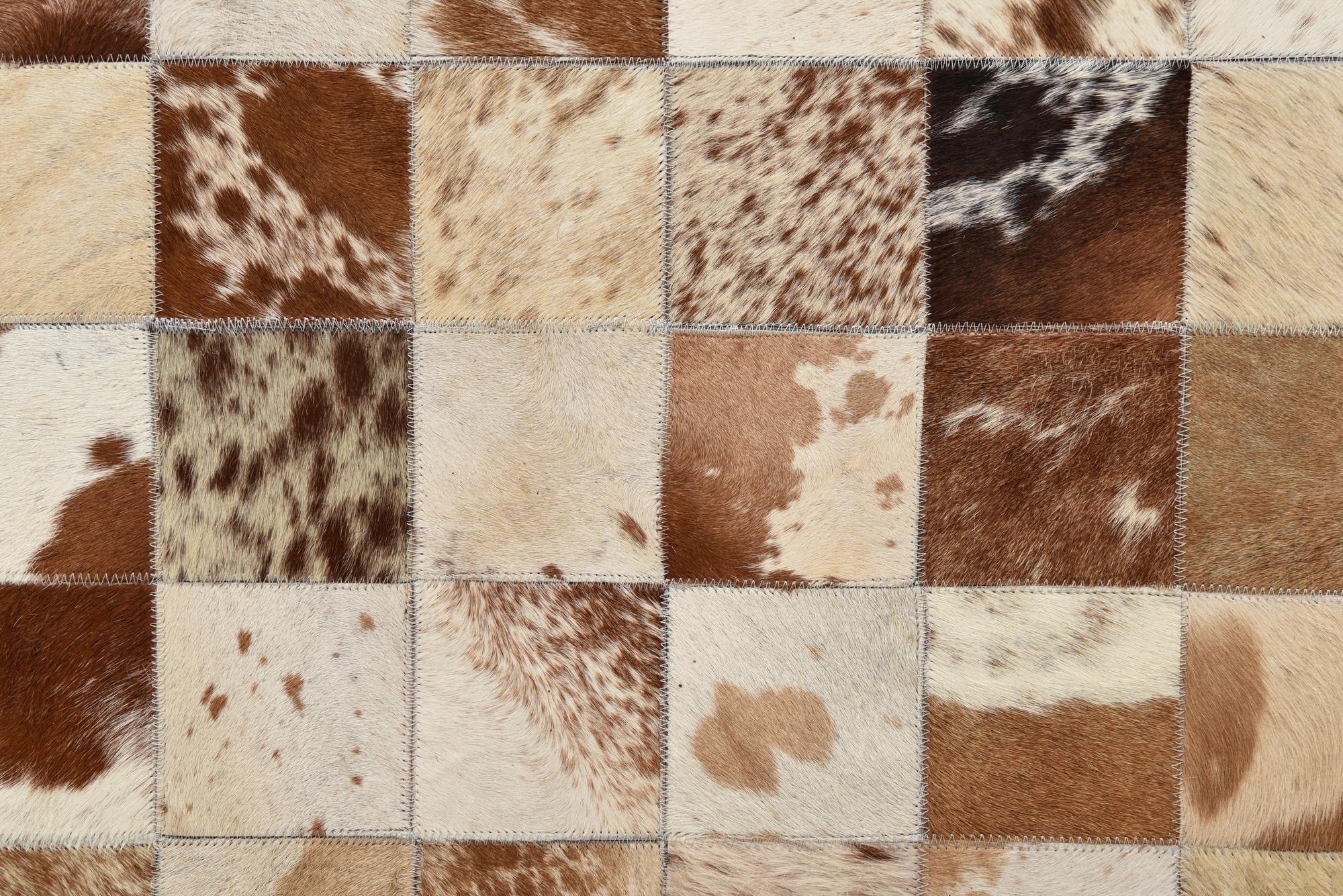 8' x 10' Cowhide Leather Rug