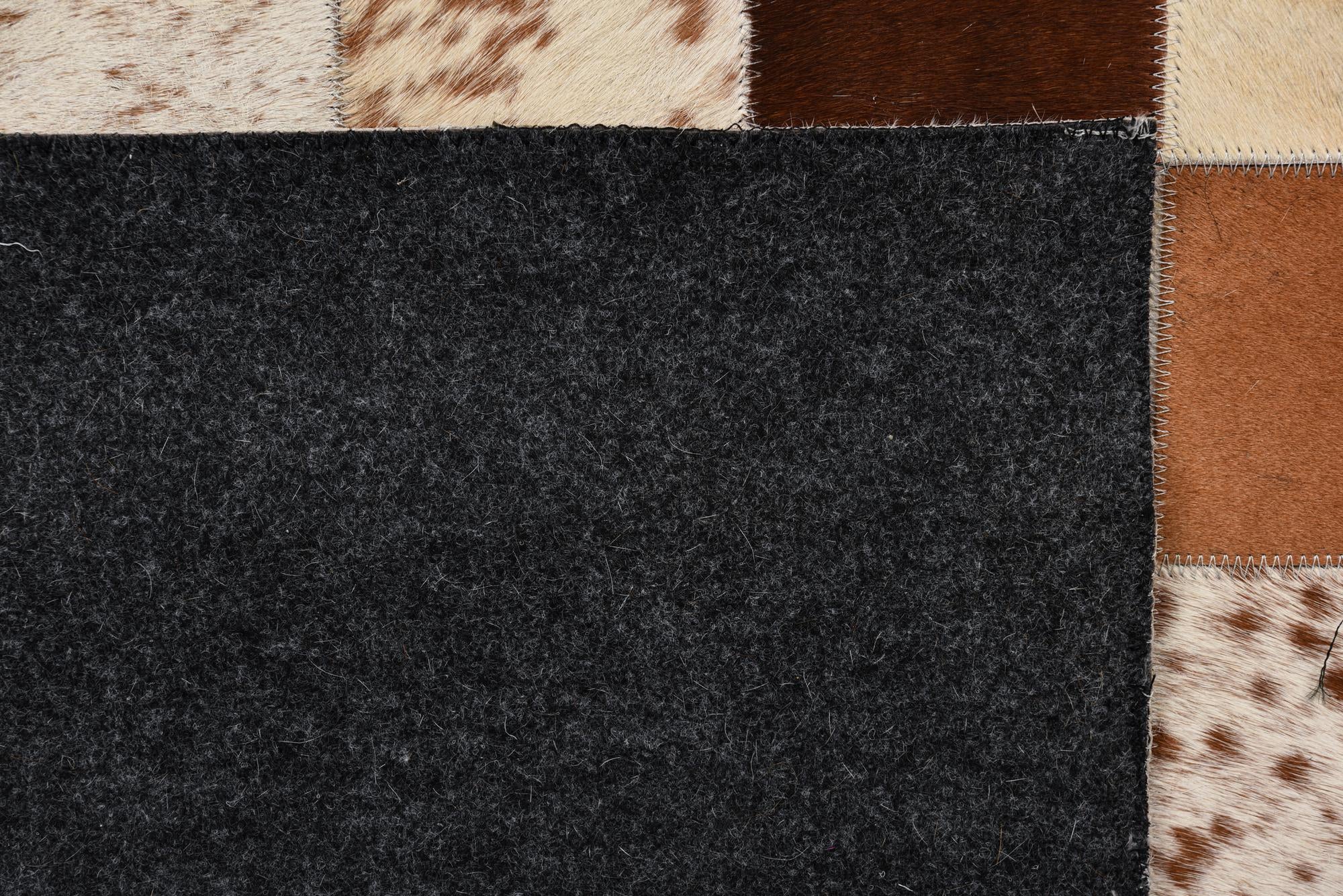 8' x 10' Cowhide Leather Rug