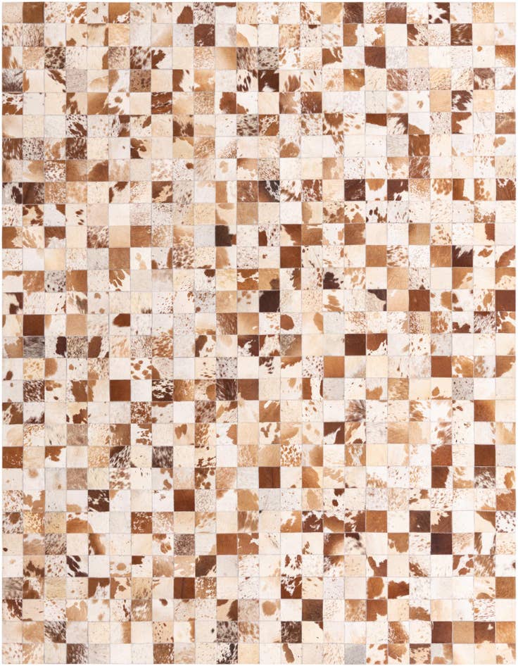 Detail image of 8' x 10' Cowhide Leather Rug