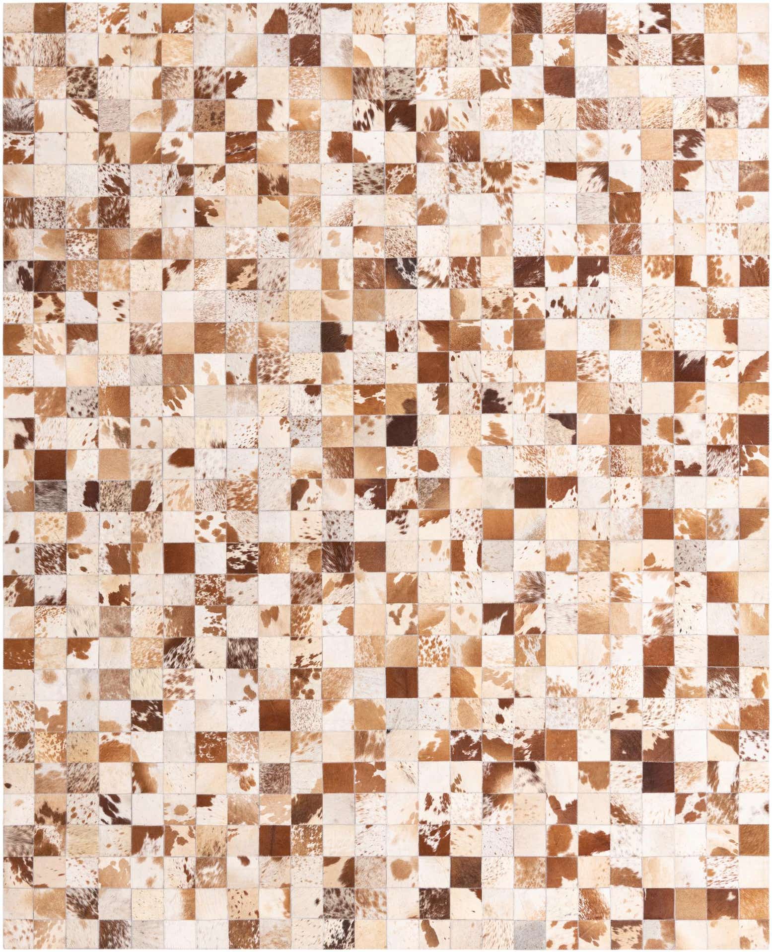 8' x 10' Cowhide Leather Rug