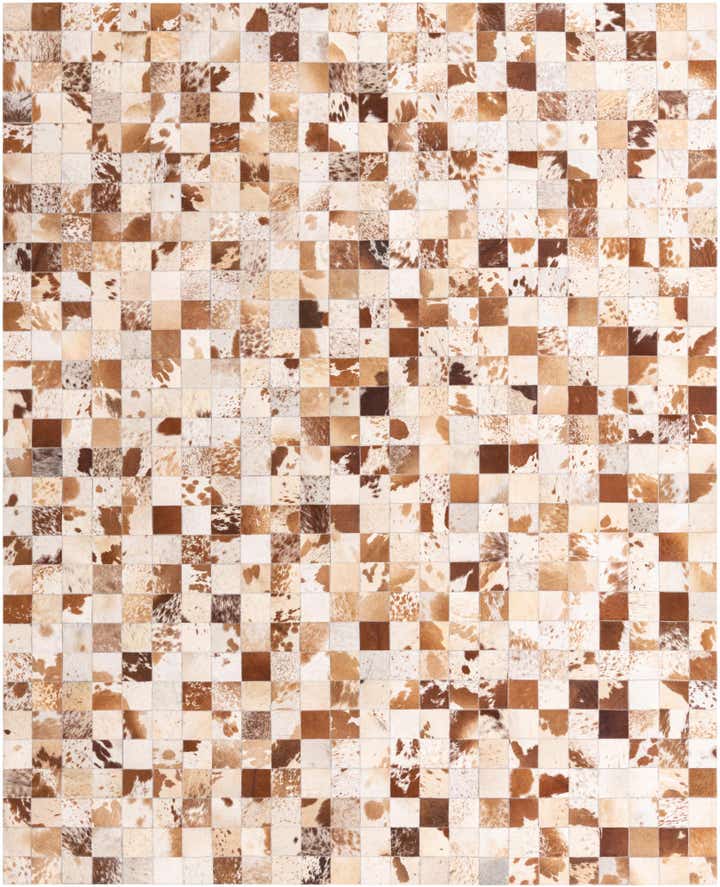 8' x 10' Cowhide Leather Rug