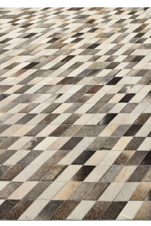 Detail image of 8' x 9' 10 Cowhide Leather Rug