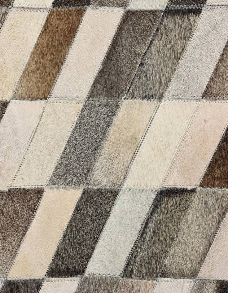 Detail image of 8' x 9' 10 Cowhide Leather Rug