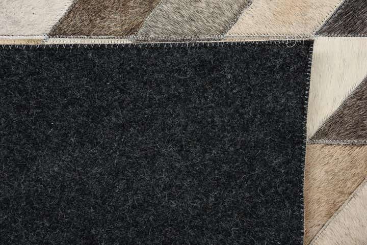 8' x 9' 10 Cowhide Leather Rug