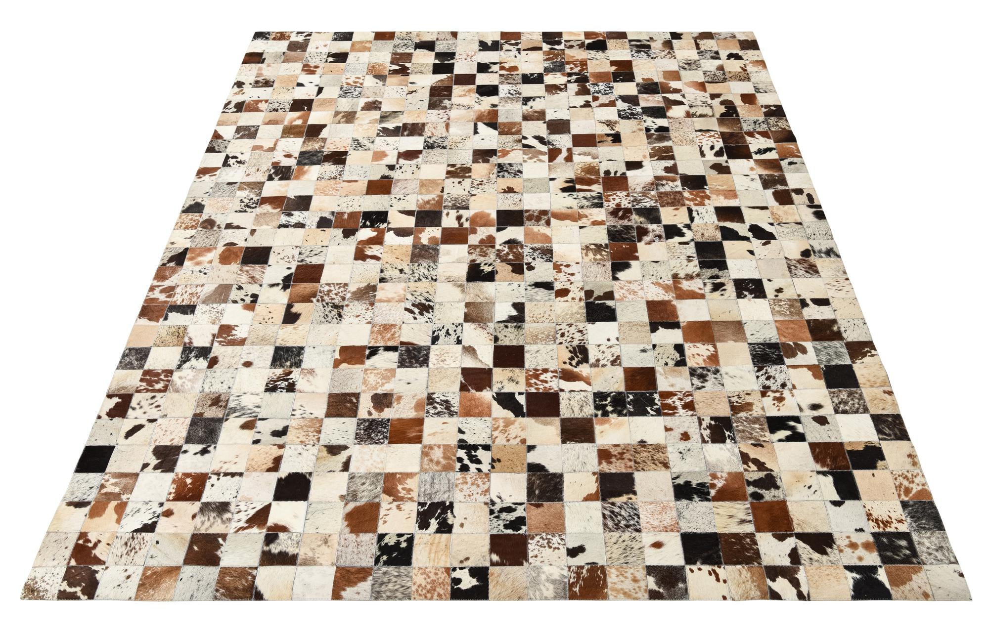 8' x 9' 10 Cowhide Leather Rug