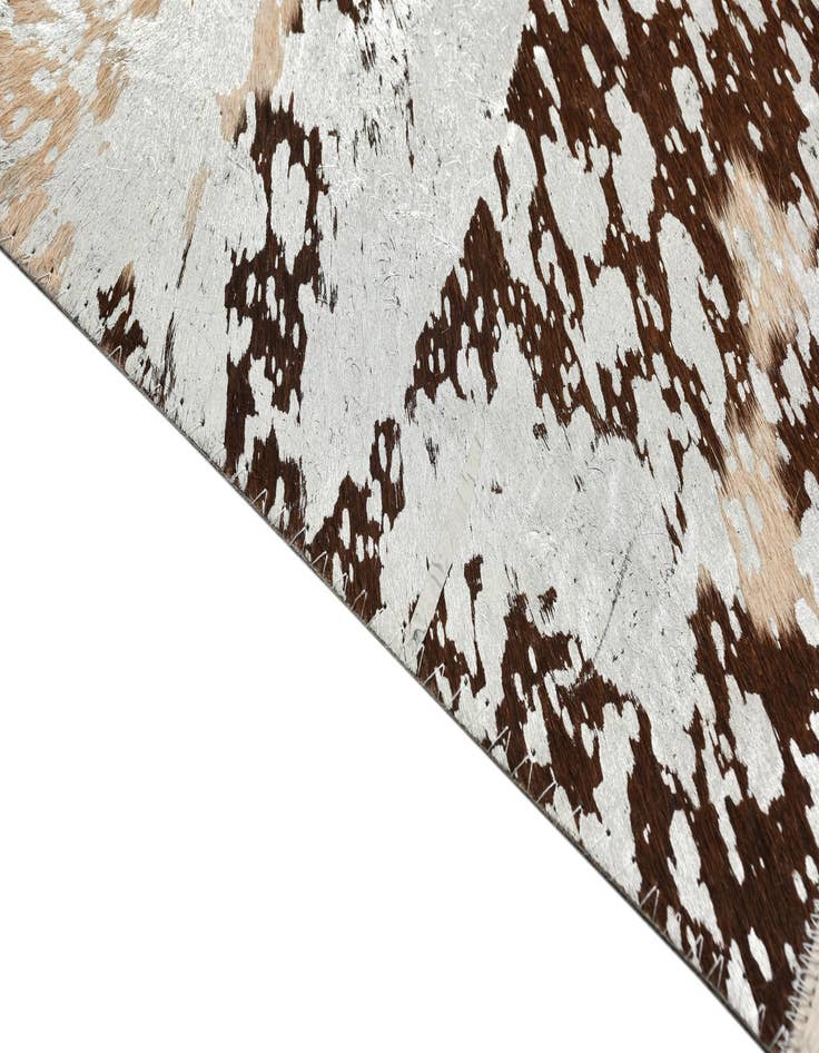 Detail image of 8' 1 x 10' 1 Cowhide Leather Rug