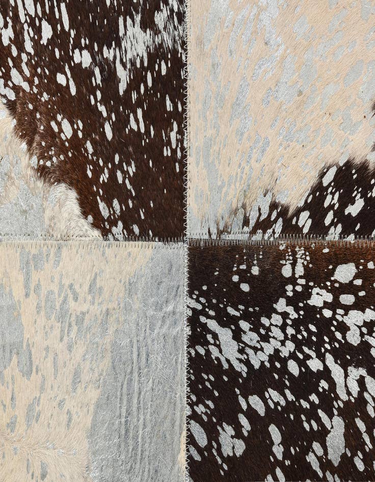 Detail image of 8' 1 x 10' 1 Cowhide Leather Rug