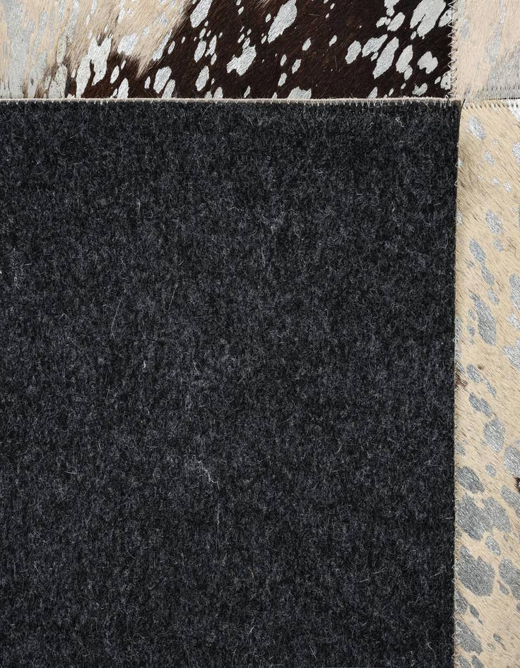 Detail image of 8' 1 x 10' 1 Cowhide Leather Rug