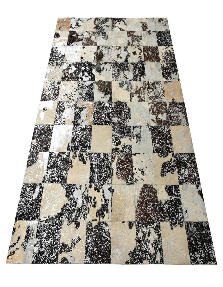 Detail image of 8' 1 x 10' 1 Cowhide Leather Rug