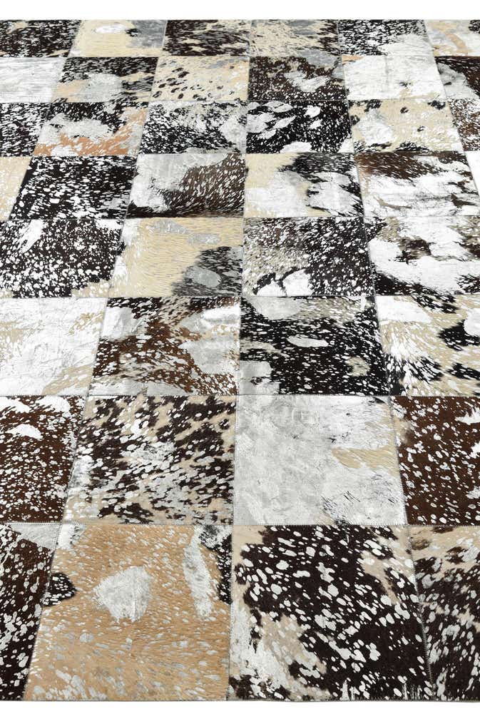 8' 1 x 10' 1 Cowhide Leather Rug