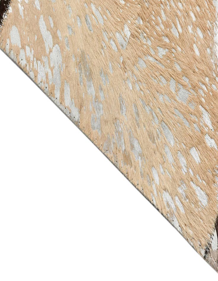 Detail image of 8' 1 x 10' 1 Cowhide Leather Rug