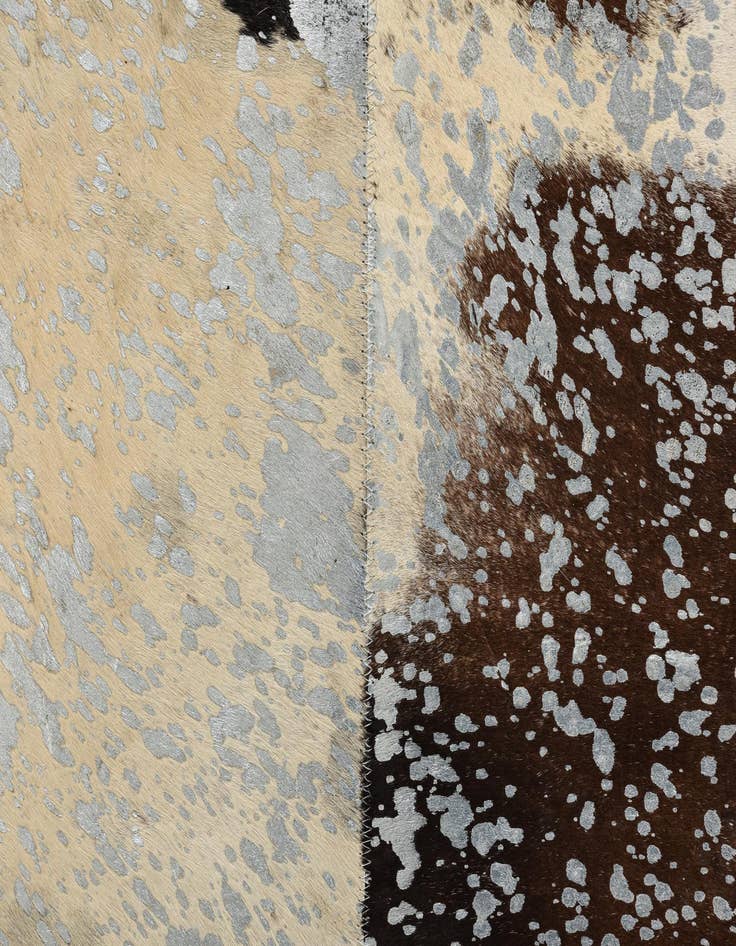 Detail image of 8' 1 x 10' 1 Cowhide Leather Rug