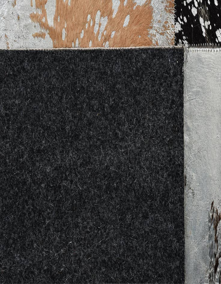 Detail image of 8' 1 x 10' 1 Cowhide Leather Rug