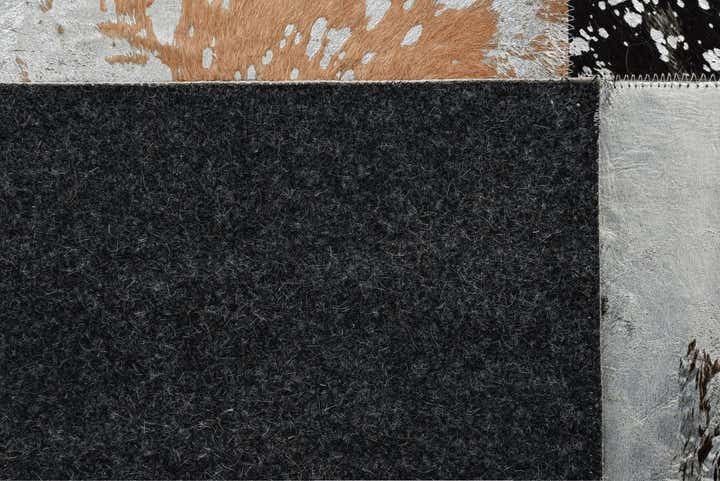 8' 1 x 10' 1 Cowhide Leather Rug