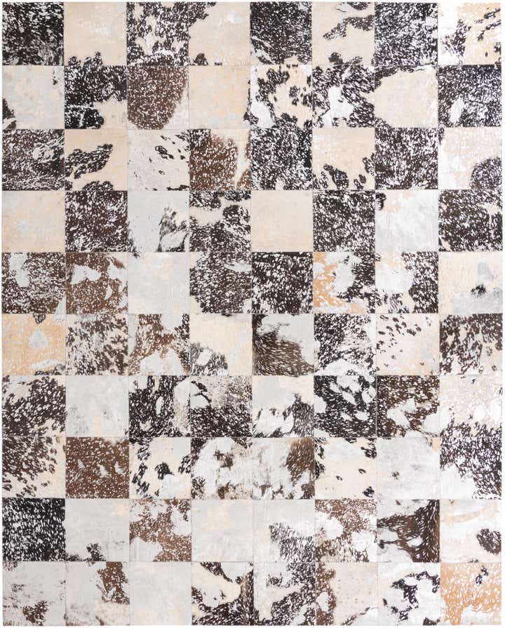 8' 1 x 10' 1 Cowhide Leather Rug