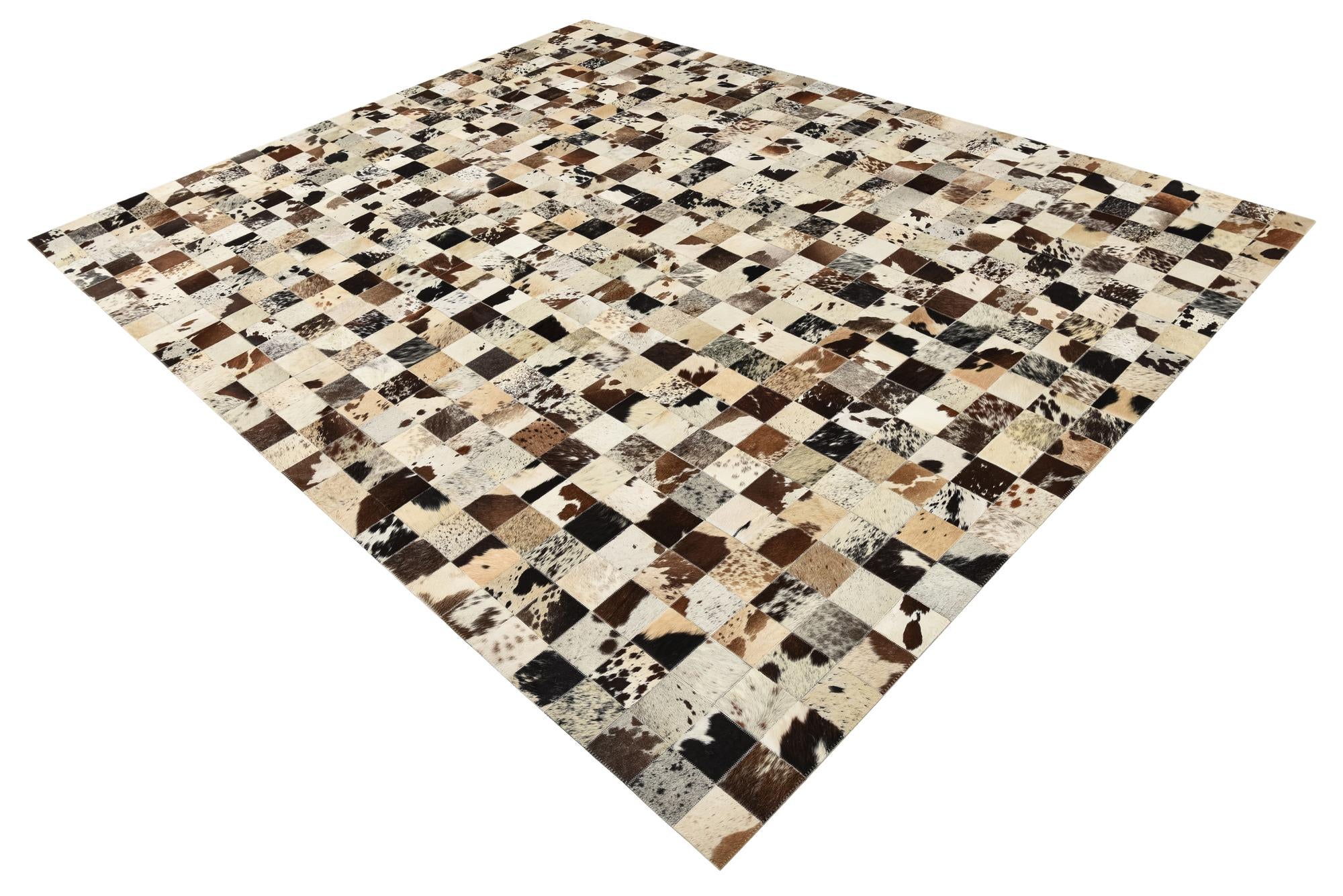 8' x 10' Cowhide Leather Rug