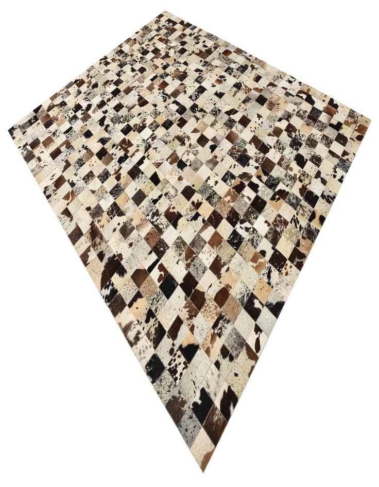Detail image of 8' x 10' Cowhide Leather Rug